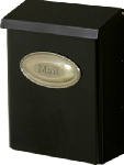 Solar #Dvk Xl Black Wall Mailbox