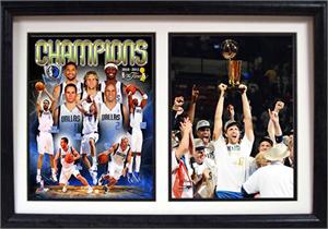 12X18 Double Frame - Dallas Mavericks Champions