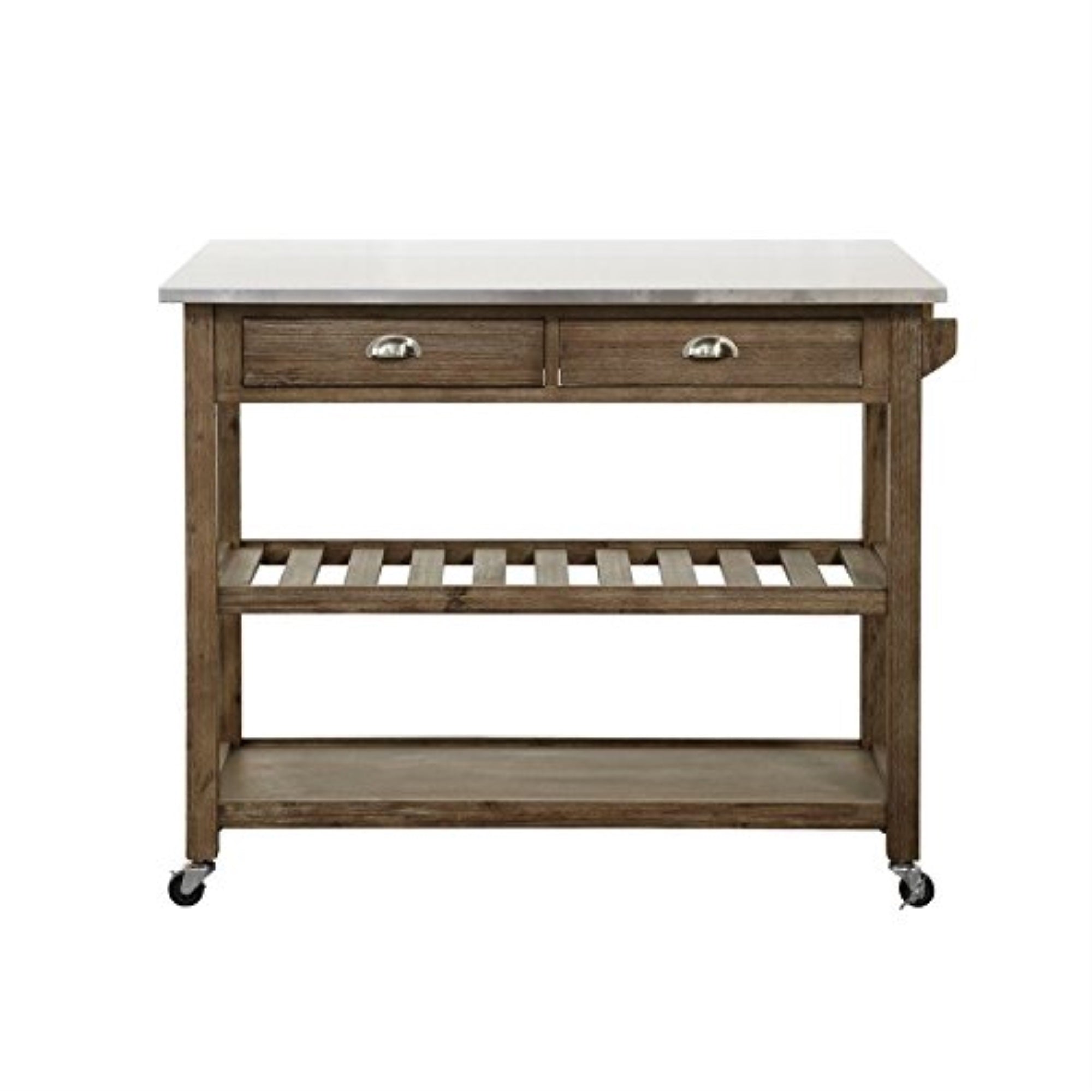 Sonoma Kitchen Cart With Drop-Leaf [Barnwood Wire-Brush]