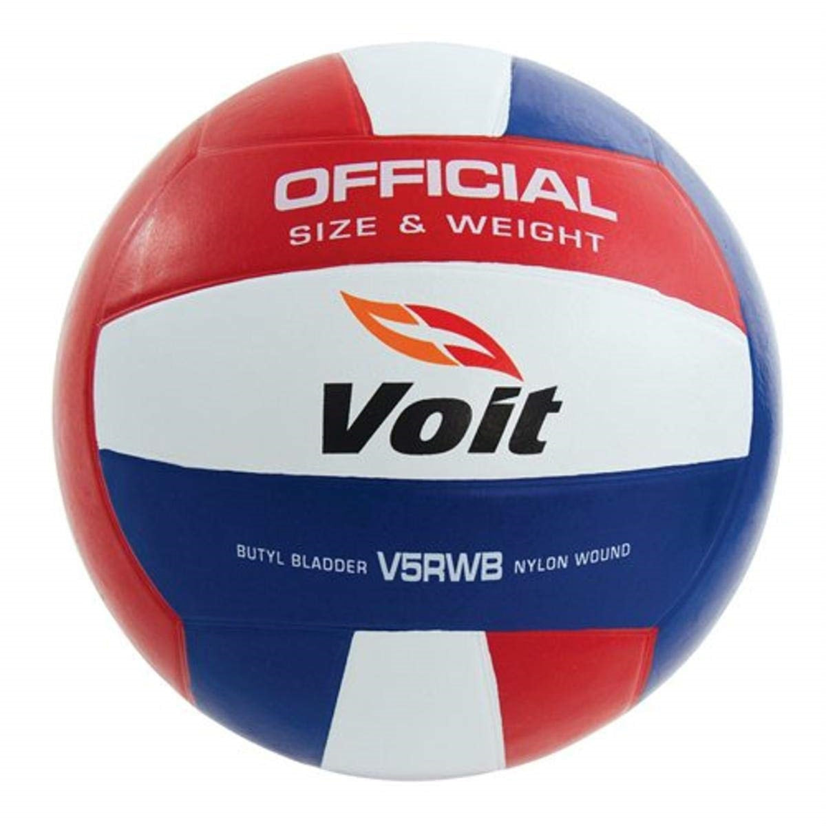 Voit&#174; V5Rwb Official-Size Rubber Volleyball