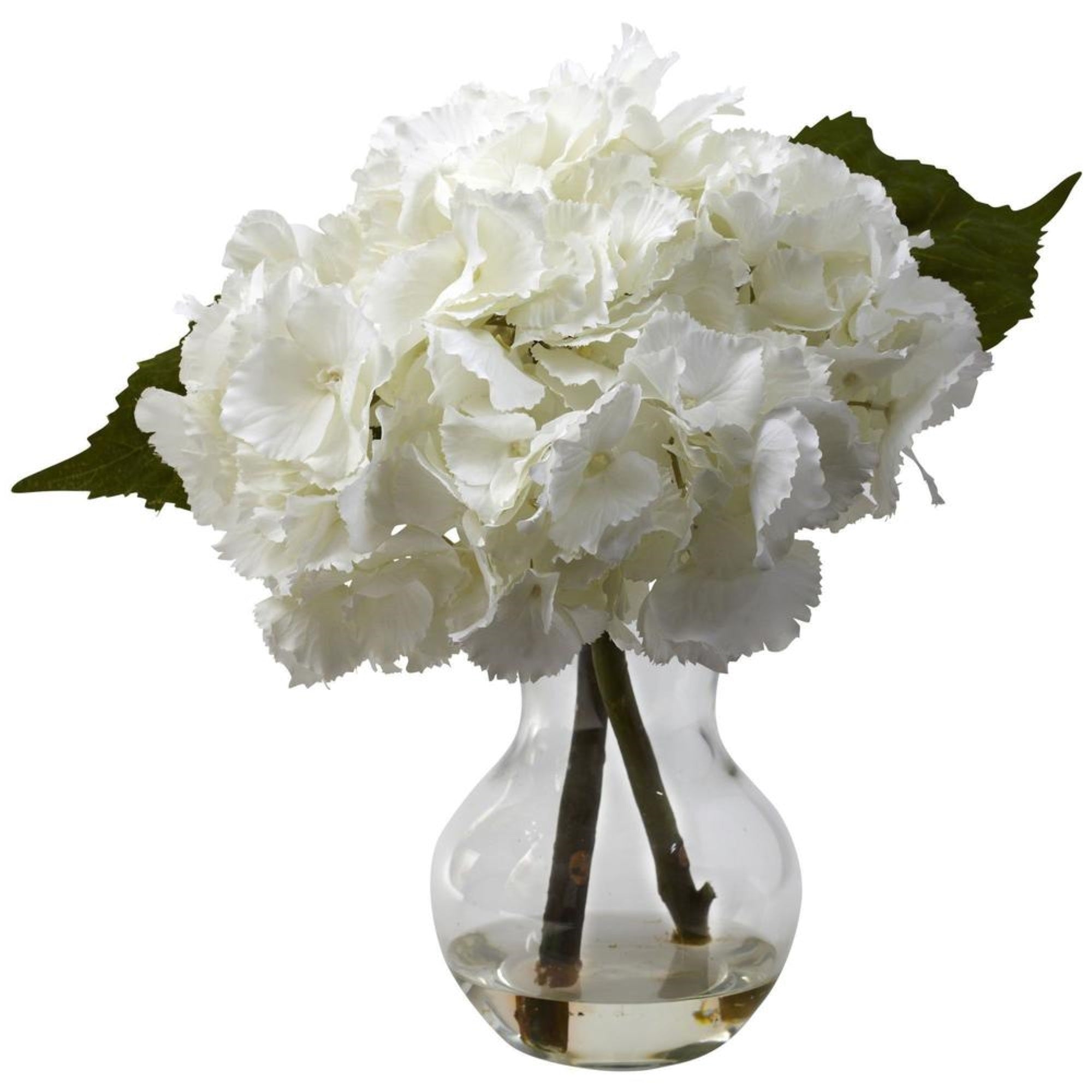 Blooming Hydrangea W/Vase Arrangement