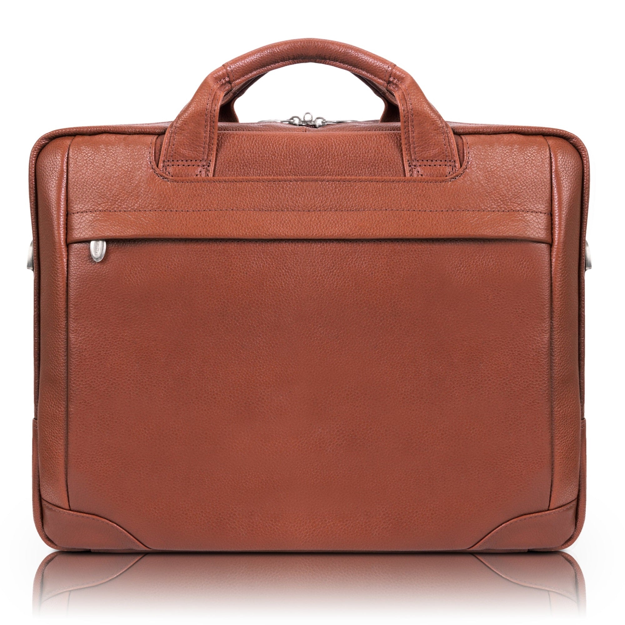 S Series | Bridgeport | 17'' Large Leather Laptop & Tablet Briefcase - Brown