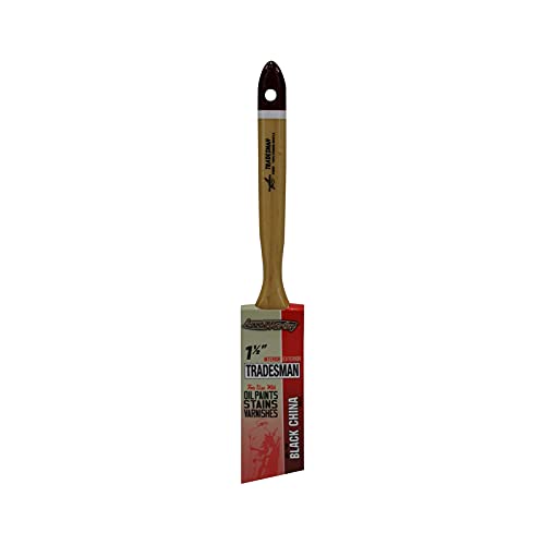 Arroworthy 5022 1-12 Tradesman Black China Angular Brush, 15