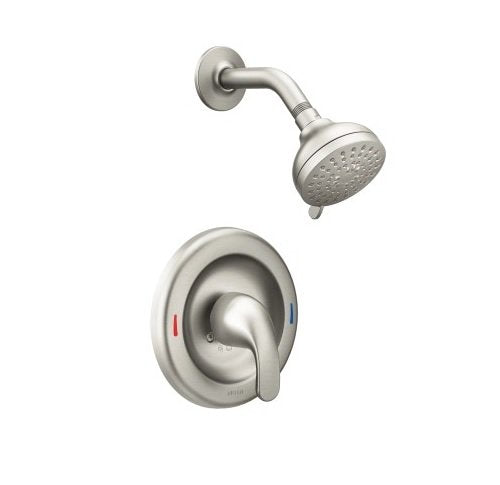 Moen 82604Srn Adler 1 Handle Shower Finish Faucet 1 1-Spray Valve, Spot Resist Brushed Nickel