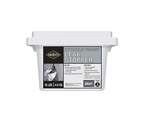 Sakrete  Hydraulic Cement Leak Stopper - Gray  10 Lb