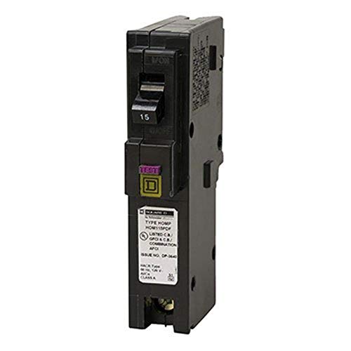 Square D By Schneider Electric Hom115Pdfc Homeline Plug-On Neutral 15 Amp Single-Pole Dual Function (Cafci And Gfci) Circuit Bre