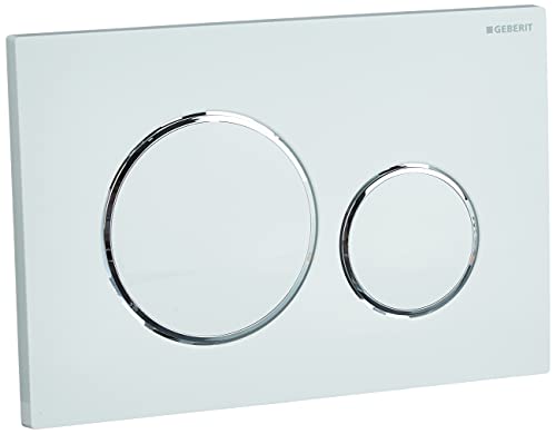 Geberit G115882Kj1 Sigma 20 Dual Flush 16  8 Gpf Actuator Plate Whitepolished Chrome