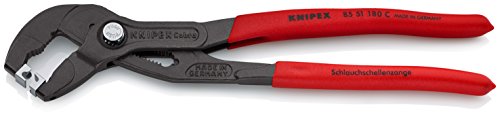 Knipex Tools 85 51 180 C, 7.5'' Hose Clamp Pliers For Click Clamps