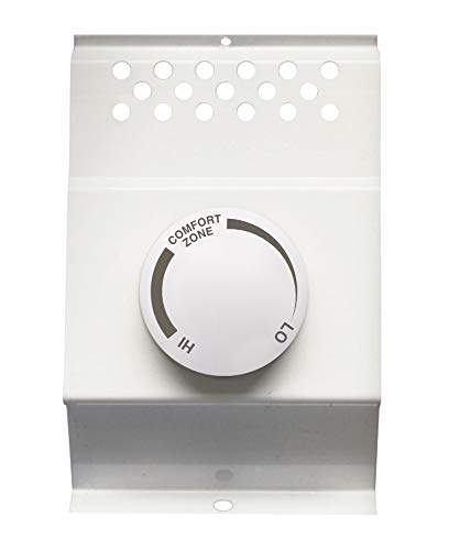 Cadet Single Pole Built-In Thermostat Kit For Electric Baseboard Heaters (Model: Btf1W), 22 Amp, White