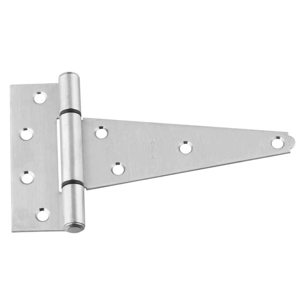 National Hardware N342-519 V285 Extra Heavy T Hinge In Stainless Steel,6 Inch