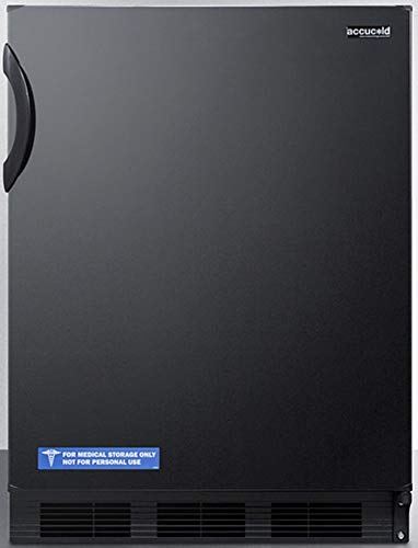 Summit Appliance Al752Bk Freestanding Ada Compliant 24 Wide 5.5 Cu.Ft. All-Refrigerator For General Purpose Use With Door Liner,