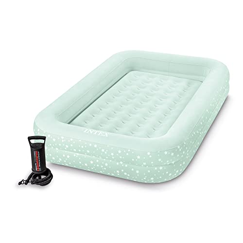 Intex 66810Ep Inflatable Kidz Travel Bed Set: Includes Hand Pump And Carry Bag - Removable Mattress - Quick Inflation - Indoor U