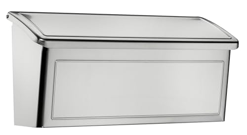 Architectural Mailboxes 2690Ps-10 Venice Stainless Steel Wall Mount Mailbox, Small