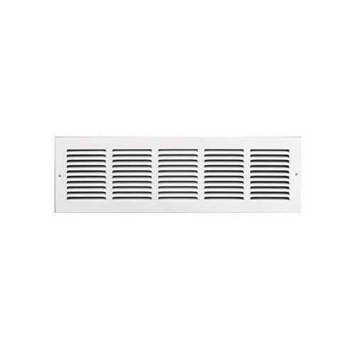 Tru Aire 6 In. H X 24 In. W 1-Way Powder Coat White Steel Return Air Grille