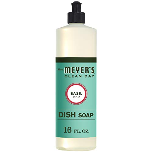 Mrs. Meyer 'S Liquid Dish Soap, Basil, 16 Ounce (Pack Of 6)