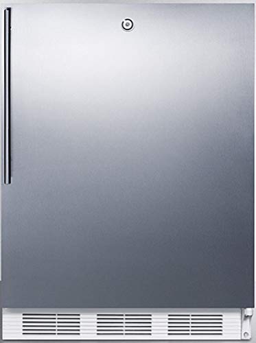 Summit Appliance Ct66Lwsshvada Ada Compliant Freestanding Refrigerator-Freezer With Lock, Dual Evaporator Cooling, Cycle Defrost