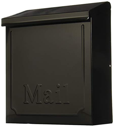 Gibrailtar Thvkb001 Black Townhouse Wall Mount Mailbox, 10.1''