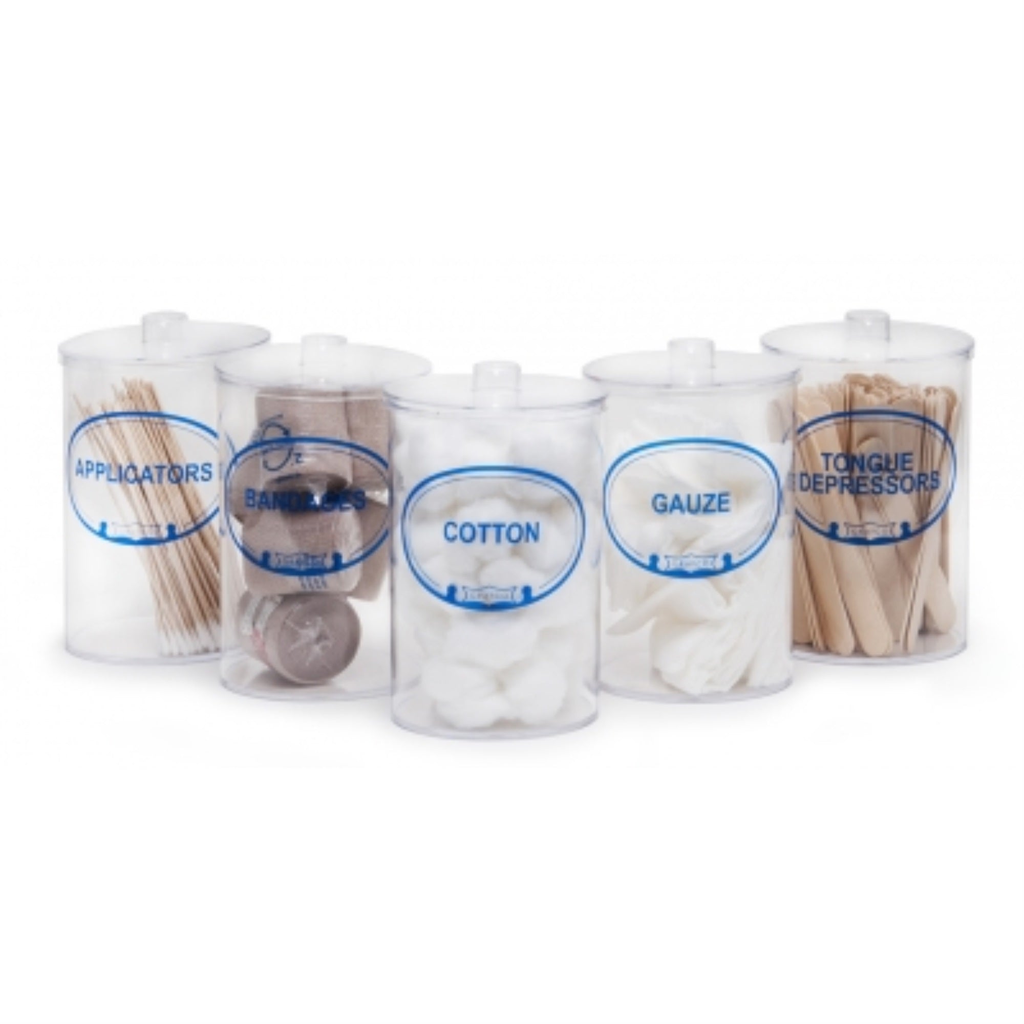 Jars Sundry 5 Clr Plstc Lbld Grafco