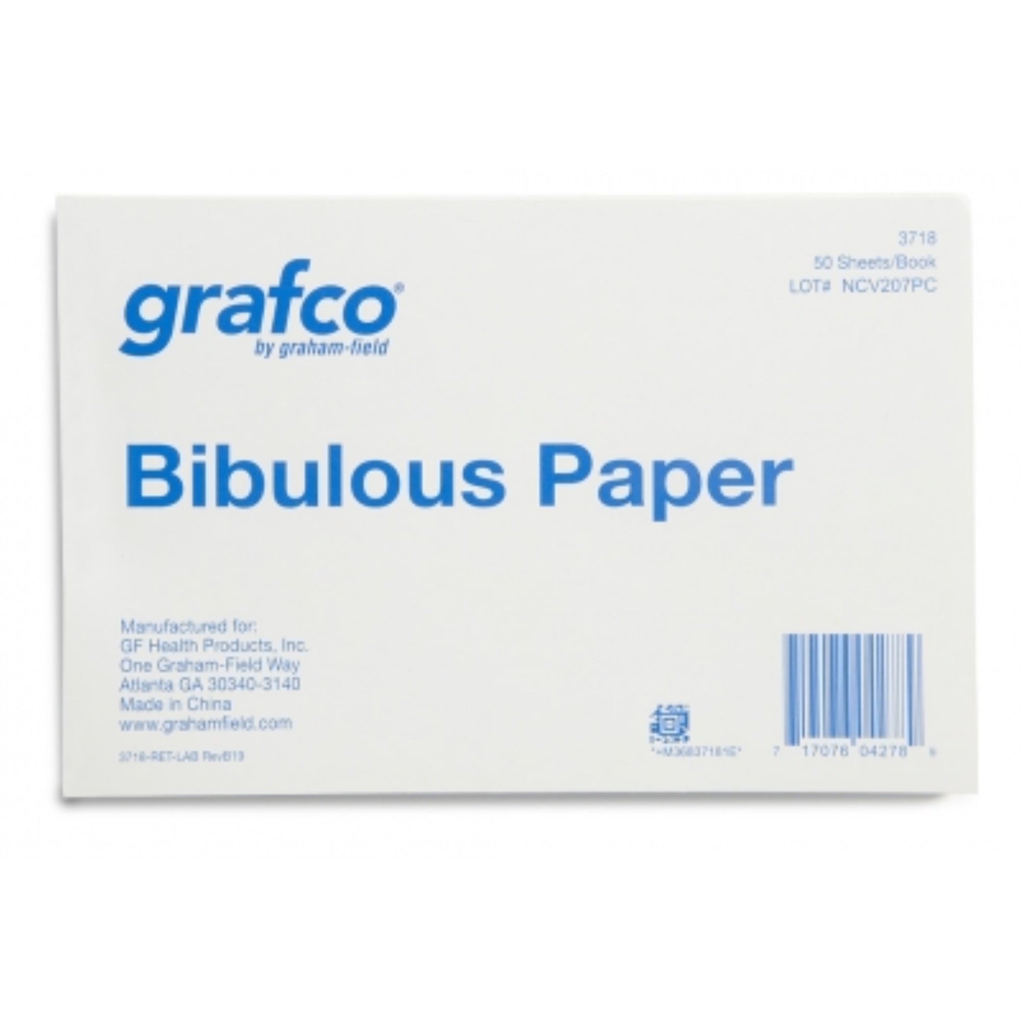 Paper Lab Bibulous4X6 6Bk/Pk Grafco -  50 Sheets/Bk
