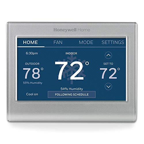 Honeywell Home Rth9585Wf Wi-Fi Smart Color Thermostat, 7 Day Programmable, Touch Screen, Energy Star, Alexa Ready, C-Wire Requir