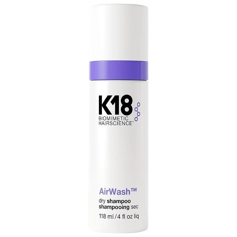 K18 AirWash™ Dry Shampoo, Non-Aerosol, Balances Scalp & Controls Excess Oil Production