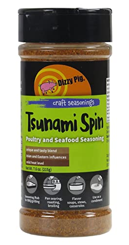 Dizzy Pig Barbecue Company Tsunami Spin Asian Fusion Seasoning (8Oz Shaker)