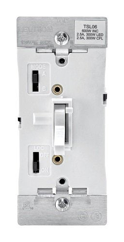 Leviton R02-Tsl06-1Kw Toggle, White