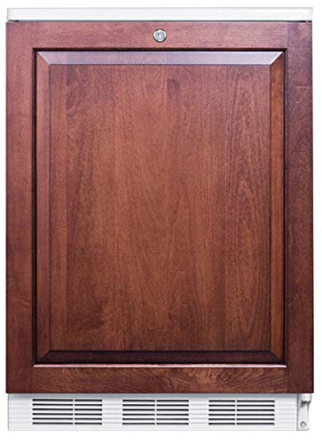 Summit Appliance Ff7Lwbiif Accucold 24 Wide Built-In Under-Counter All-Refrigerator, Factory Installed Lock, Automatic Defrost, 