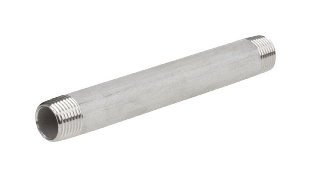 Smith-Cooper 1-1/4 In. Mpt Stainless Steel Close Nipple