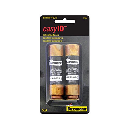 Bussman Bpfrn-R-50Id 50 Amp Easyida Heavy-Duty Time Delay Fuse 2 Count