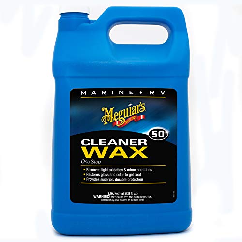 Meguiars M5001 Marine/Rv One Step Cleaner Wax, 1 Gallon