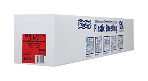 Film-Gard Polyethylene Sheeting 10' X 100' 6Mil Black