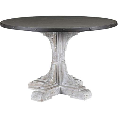 Burnham Home Serrano Round Table, White-Wash