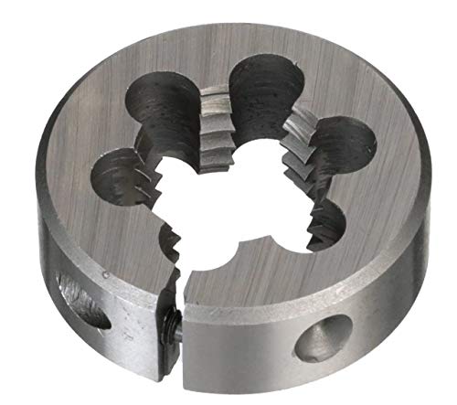 Drill America #5-40 13/16'' Od High Speed Steel Left Hand Round Adjustable Die, Dwt Series
