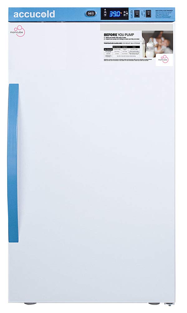 Summit Appliance Mlrs3Mc Accucold 3 Cu.Ft Momcube All-Refrigerator, For Breast Milk Storage, 4 Adjustable Shelves, Led Display, 