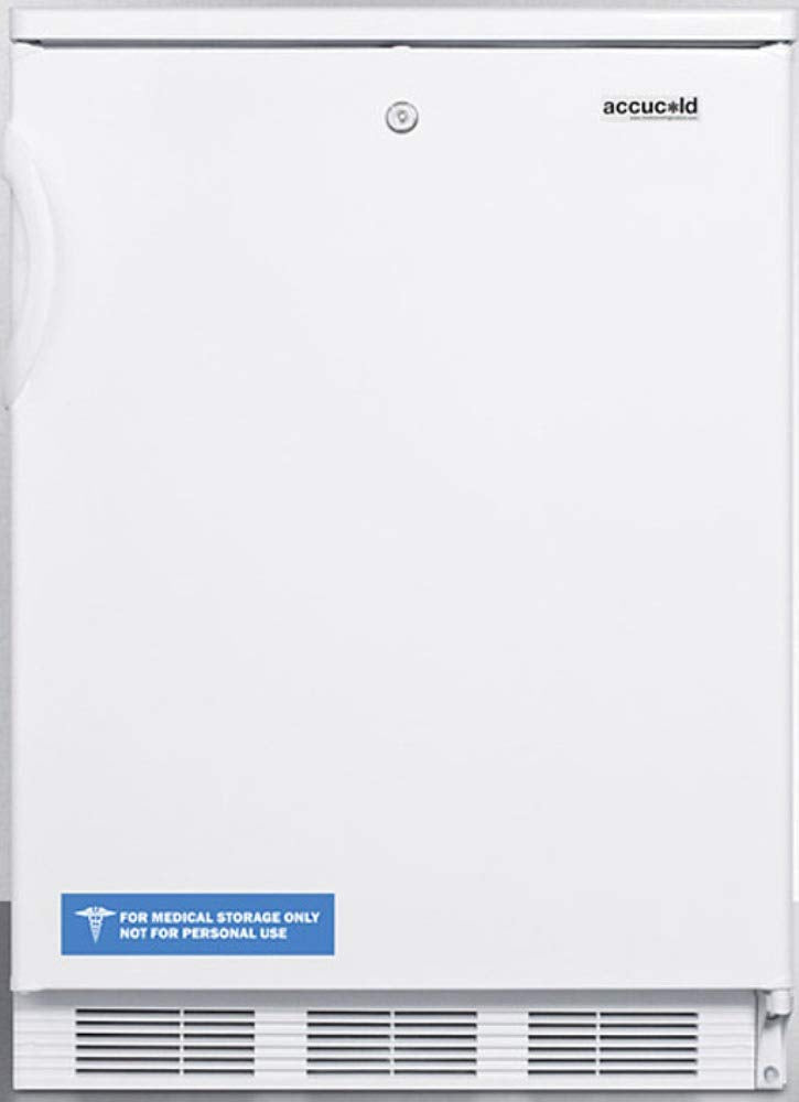 Summit Appliance Ff6Lw Freestanding Counter Height All-Refrigerator For General Purpose Use With Front Lock, Auto Defrost, Adjus