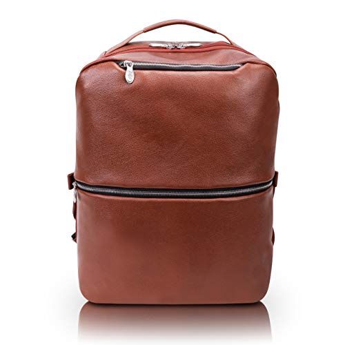 Mcklein East Side, Pebble Grain Calfskin Leather, 17'' Leather, 2-In-1, Laptop & Tablet, Convertible Travel Backpack & Cross-Bod