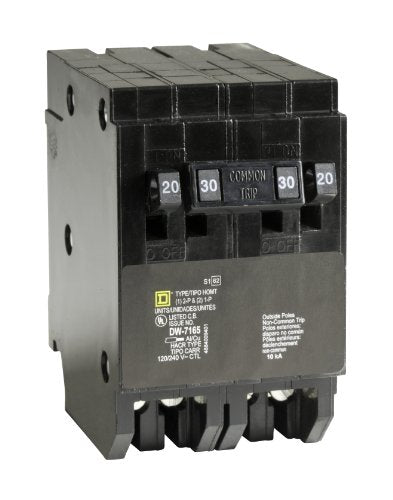 Schneider Electric Homt2020230Cp Square D Homeline, Double Pole Combination Tandem Circuit Breaker