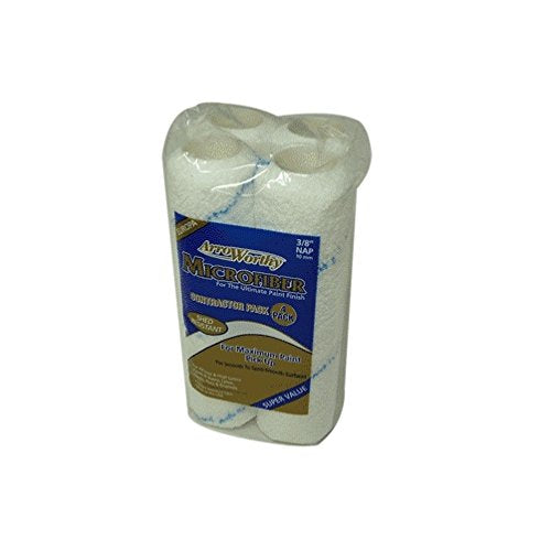 Arroworthy Microfiber 9/16 In. X 9 In. W Paint Roller Cover For Smooth To Semi-Smooth 4 Pk