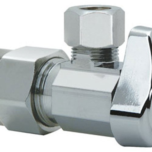 Brass Craft G2Pr19X Cd 12 -Inch Nominal Cpvc X 38 -Inch Outer Diameter Compression, Chrome, Angle Cpvc Valve