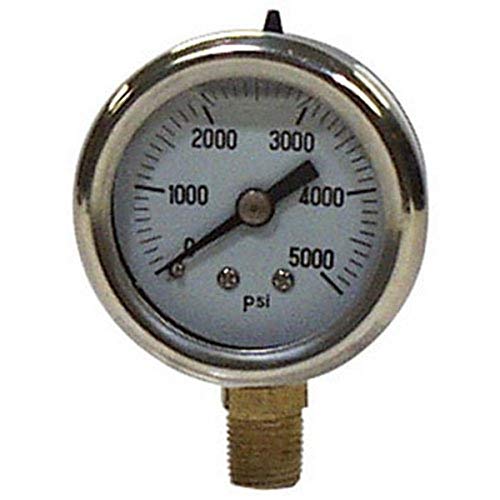 Apache 99019120 2.5'', Stainless Steel, Glycerin Pressure Gauge