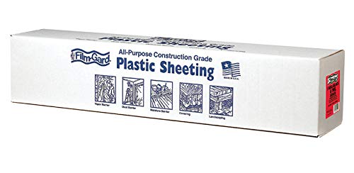 Berry Plastics Film-Gard Plastic Sheeting 6 Mil X 6 W X 100 L Polyethylene Black - Case Of: 1