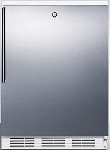 Accucold Ff6Lw7Sshv 24 Compact Refrigerator With 5.5 Cu. Ft. Capacity Factory Installed Lock Commercially Approved Professional 