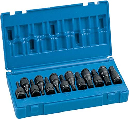 Grey Pneumatic (1298Hc 3/8'' Drive 13-Piece Combo Hex Driver Sae/Metric Socket Set