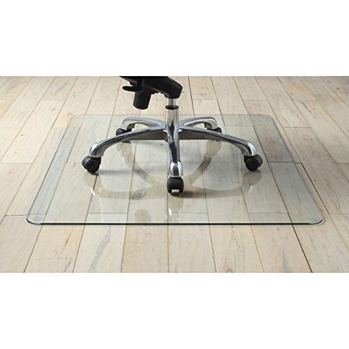 Lorell Tempered Glass Chairmat Chair Mat, 60, Clear