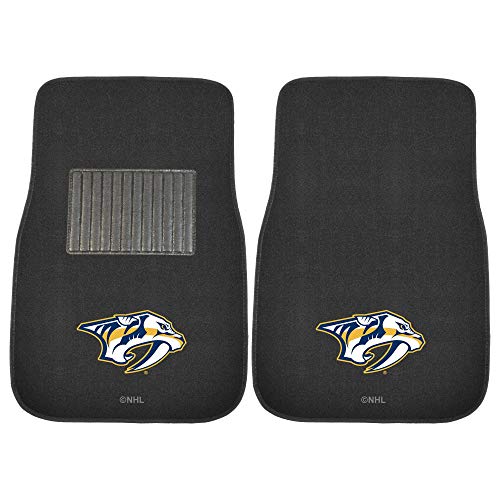Nhl - Nashville Predators Embroidered Car Mat Set - 2 Pieces
