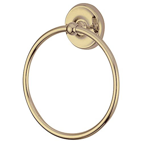 Kingston Brass Ba314Pb Classic Towel Ring, Polished Brass,7-3/4'' Length