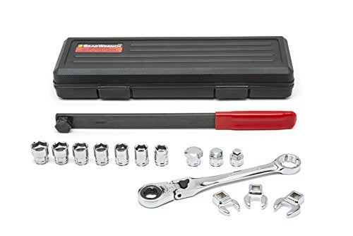 Gearwrench 15 Pc. Serpentine Belt Tool Set With Locking Flex Head Ratcheting Wrench - 89000