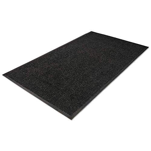 Guardian 94030535 Platinum Series Indoor Wiper Floor Mat, Rubber With Nylon Carpet, 3X5, Black