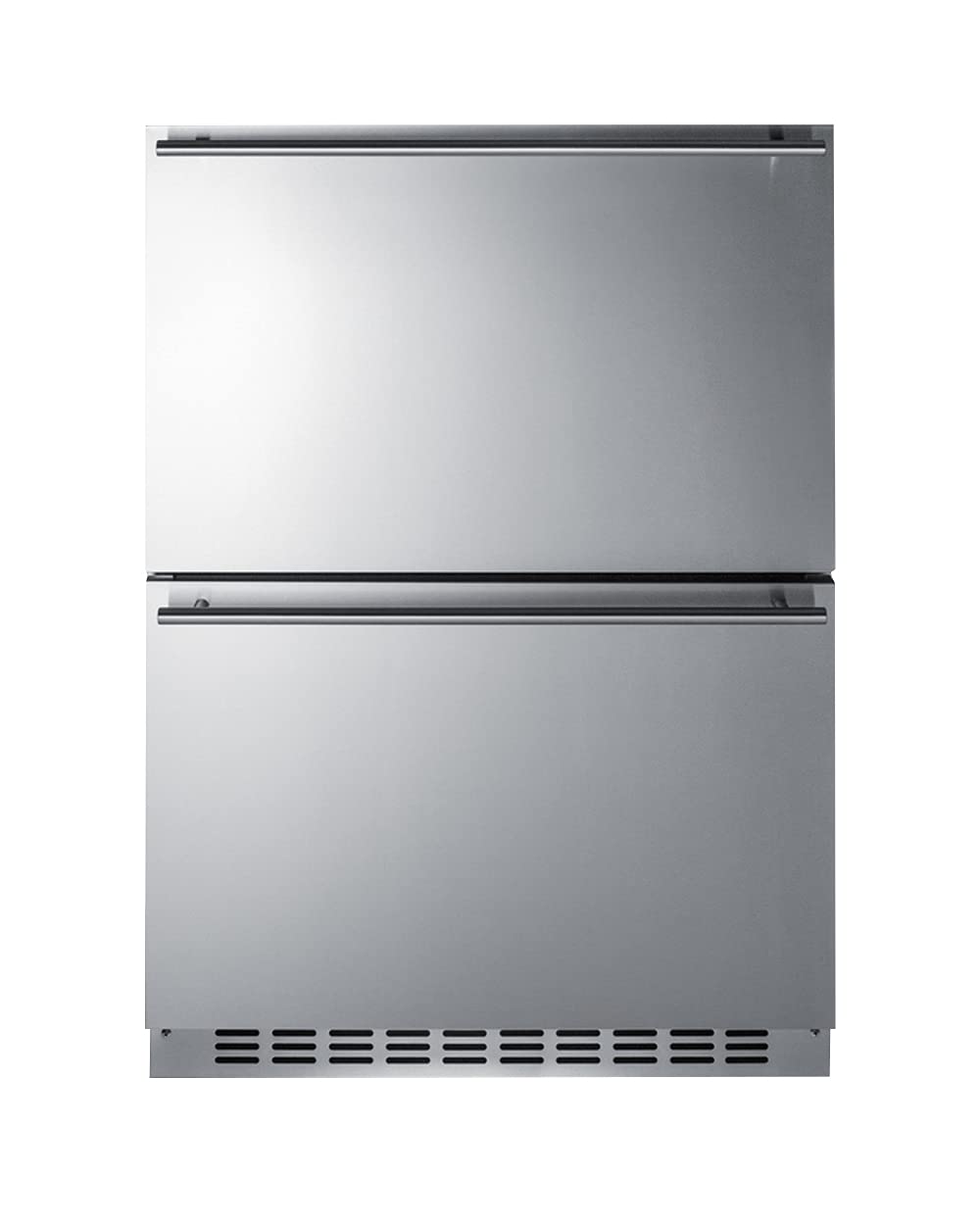 Summit Appliance Sprf34D 24 Wide 2-Drawer Refrigerator-Freezer, Built-In Capable, Stainless Steel Construction, Panel-Ready Draw